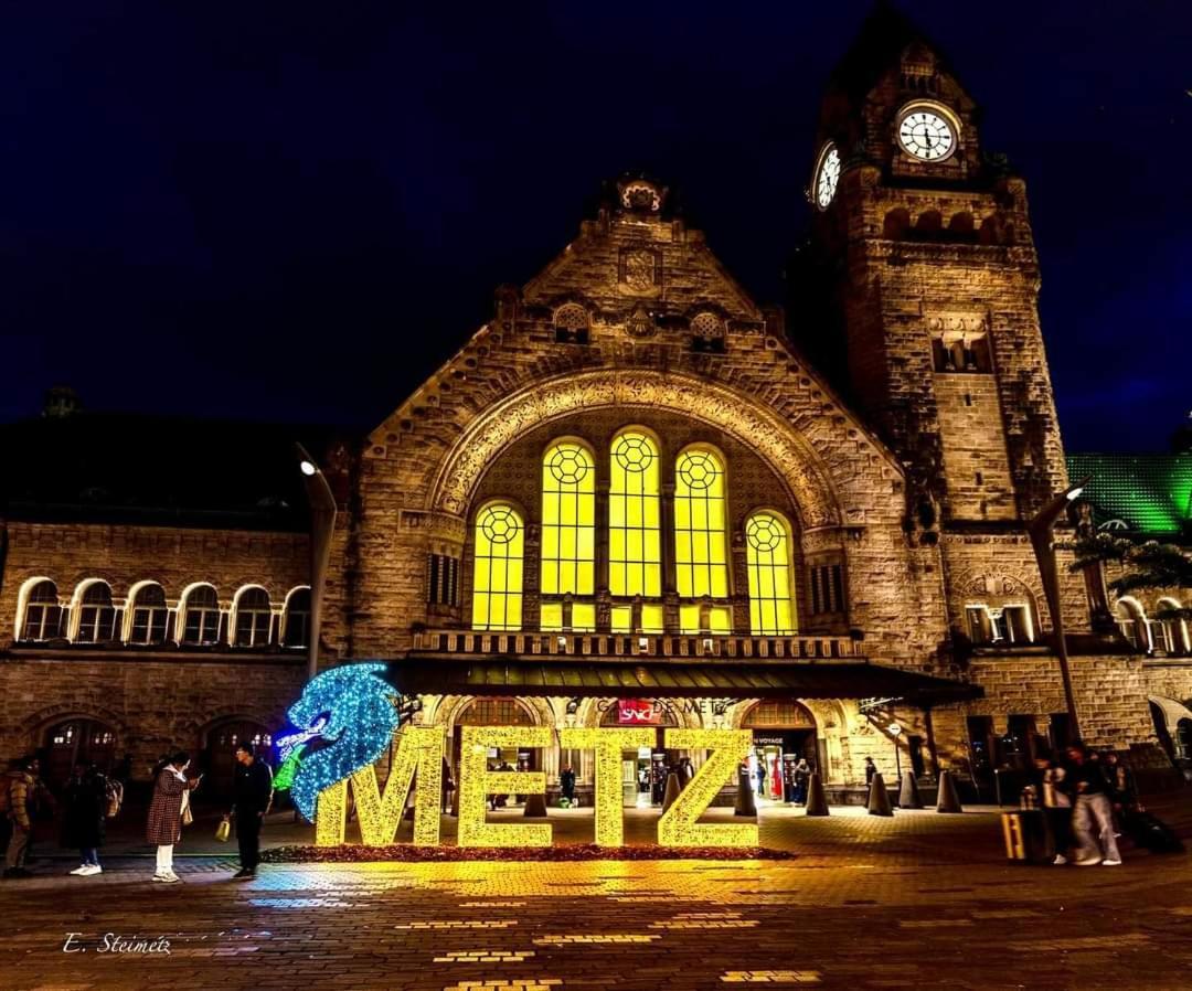 F2 65M2 Parking Prive Avec Une Belle Vue Metz Luaran gambar